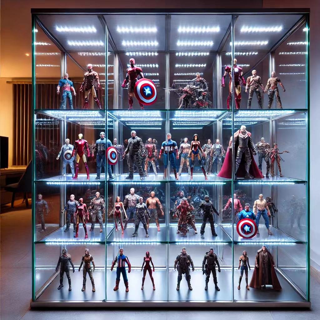 good lighting example for display case