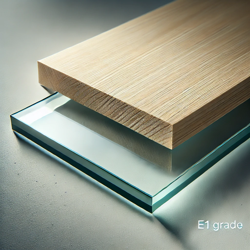 close up of materials e1 grade board and tempered glass 2