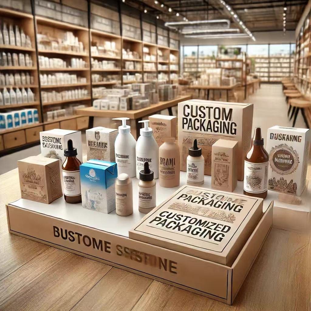 retail display with attractive packaging