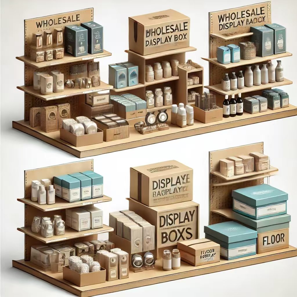 visual of different types of display packaging boxes