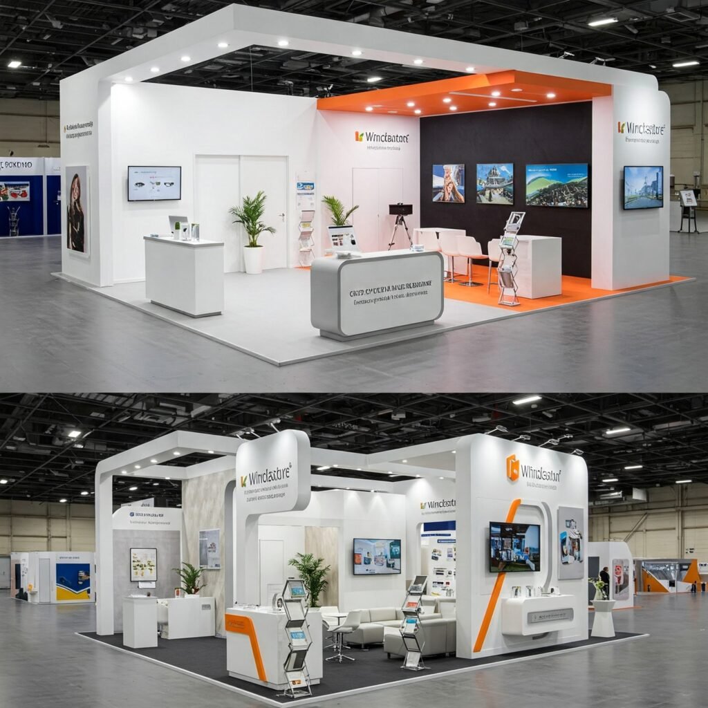 small vs. large trade show booths (1)