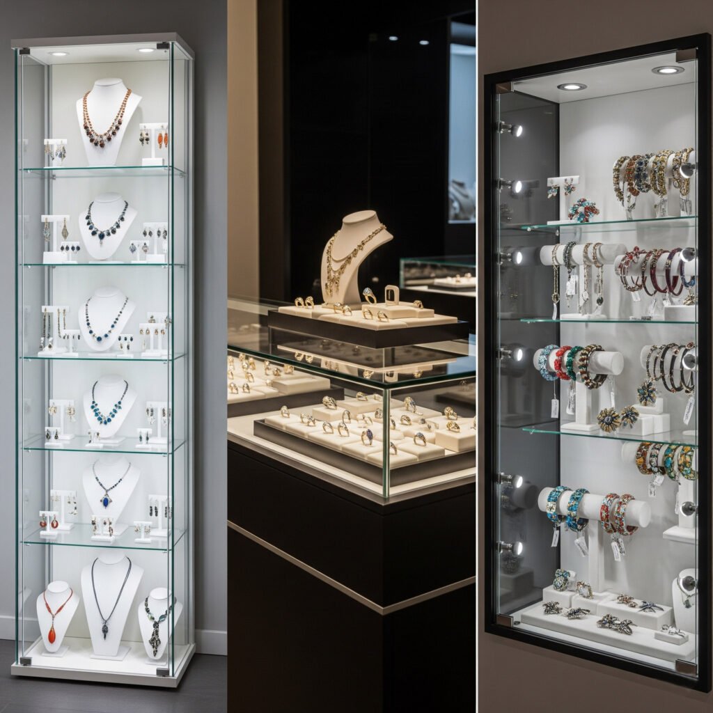 common glass case styles in jewelry stores (1)