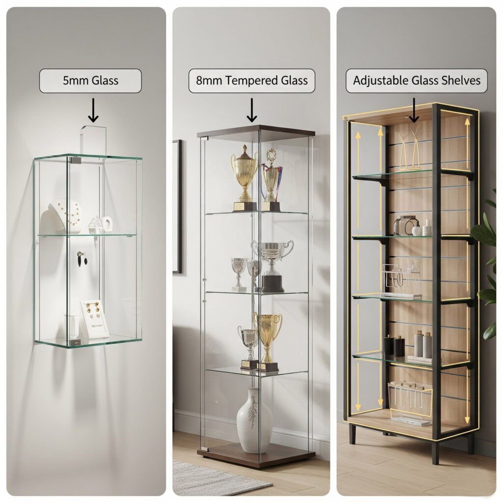 different cabinet styles need different glass thickness (2)